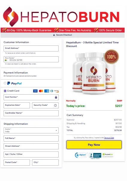 HepatoBurn order page